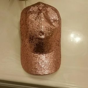 💣Glittered baseball cap, pink